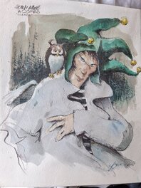 René Follet - Silence - Illustration originale