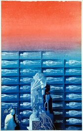 Karel Thole Cover: "Ein Cyborg Fällt Aus - Frank Herbert" (Heyne 1974) / "Il Secondo Viaggio - Robert Silverberg" (Nord 1980)
