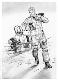 Gil Formosa - BUCK DANNY F-4 PHANTOM - Illustration originale