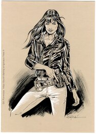 Gil Formosa - Lady X - BUCK DANNY - Original Illustration