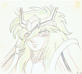 Masami Kurumada - Chevaliers Zodiaque -  Andromede Shun - Original art