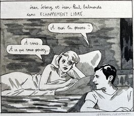 Simon Roussin - Echappement Libre - Seberg et Belmondo - Comic Strip
