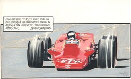 Denis Sire - Denis Sire - Lotus STP Turbine / Jim Clark - Original Illustration