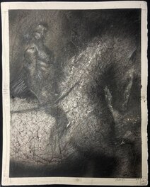 Dave McKean - Dave mckean SIGNAL TO NOISE 4 horsemen pestilence splash - Planche originale