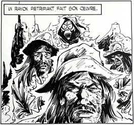 William Vance Bob Morane La Prisonnière de l'Ombre Jaune page 36 - planche originale - comic art William Vance Bob Morane La Prisonnière de l'Ombre Jaune page 36 - planche originale - comic art
