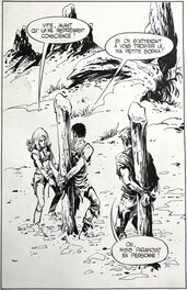 William Vance Bob Morane La Prisonnière de l'Ombre Jaune page 36 - planche originale - comic art William Vance Bob Morane La Prisonnière de l'Ombre Jaune page 36 - planche originale - comic art