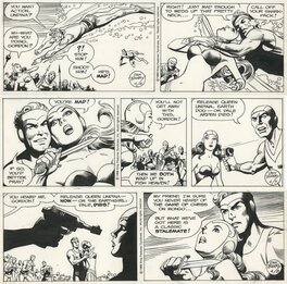 Dan Barry - Dan Barry - Flash Gordon 3 consecutive Daily Strips (1988) - Comic Strip