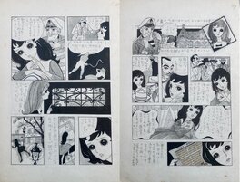 Macoto Takahashi - Diptyque - Tokyo-Paris - Page 9 & 10 - Un adieu et des larmes… - Planche originale