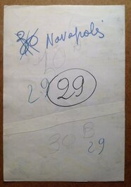 Le verso de la planche 29 de NOVOPOLIS ( de très grand format ) avec indication Le verso de la planche 29 de NOVOPOLIS ( de très grand format ) avec indication