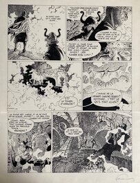 Planche originale - Sigurd - Planche 37 des Tours du Bois Maury - Hermann