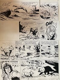 Edouard Aidans - Edouard Aidans, planche originale, Tounga, "Des Loups et des Hommes". - Planche originale