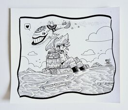 oTTami - Dessin original de l'Inktober 2023 : Link's Awakening par oTTami ! - Original Illustration