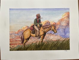 Neyef - Neyef - Aquarelle Hoka Hey - Original Illustration