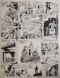 Claude-Henri Juillard - Claude-Henri Juillard Planche Originale Bertrand Du Guesclin , grande planche Encre de Chine Année 40 Zig et Puce Magazine - Comic Strip