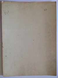 Le Verso de La Planche originale au format entier : 39 X 53 Cm sur carton épais Le Verso de La Planche originale au format entier : 39 X 53 Cm sur carton épais