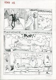 Nicoby - La révolution Pilote Fred 02 - Planche originale