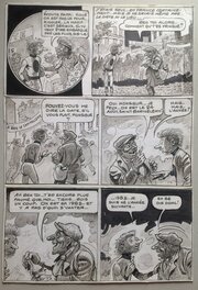 René Pellos - Pellos Planche Originale 33 NOVOPOLIS ( Suite de Futuropolis ) ... écoute Petipon la Manif c'est sérieux , BD Éo 1982 Mars Aps - Comic Strip