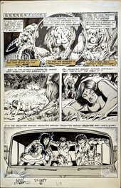 Jim Starlin - Rampaging Hulk #7 - Man-Thing! - Planche originale