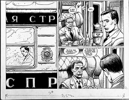 Enki Bilal - Partie de chasse p1B - Planche originale