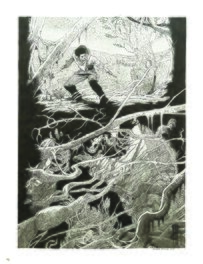 Philippe Bringel - Le monstre des marais - Original Illustration