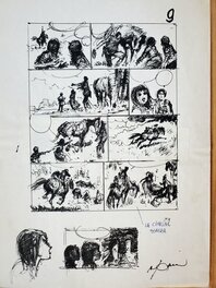 Œuvre originale - LES AVENTURES DE STEVE SEVERIN T7 DES ROSES POUR MATA-HARI planche préparatoire