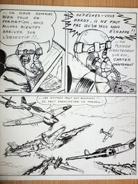 inconnu - GUERRE-AVIATION 39-45 planche originale - Comic Strip