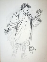 Eddy Paape - LA HARANGUE illustration originale - Original Illustration
