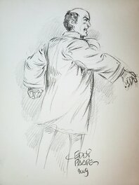 Eddy Paape - LA JUSTICE ATTAQUE illustration originale - Original Illustration