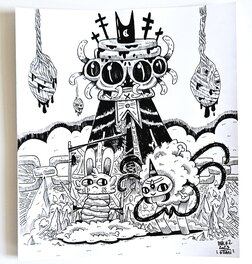 oTTami - Dessin original de l'Inktober 2023 : Shamura de Culte of the Lamb par oTTami ! - Original Illustration