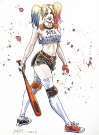 Jill Thompson - Jill Thompson Harley Quinn - Original Illustration