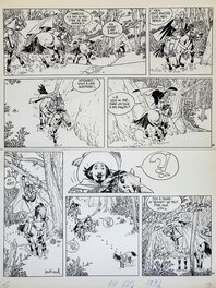 André Juillard - MASQUEROUGE T3 RENDEZ-VOUS DE CHANTILLY - Planche originale