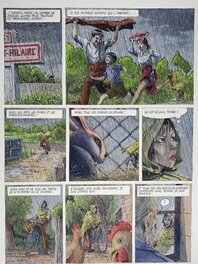 Christian Maucler - LES ENQUÊTES DU COMMISSAIRE RAFFINI   T8 LES EAUX MORTES  couleur directe - Planche originale