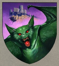 Les Edwards - Grail Quest : The Castle of Darkness - Illustration originale