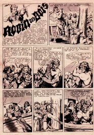 La page 1 (annotée 2 sur L'original) de la Bd de Robin des Bois 5 de 1948