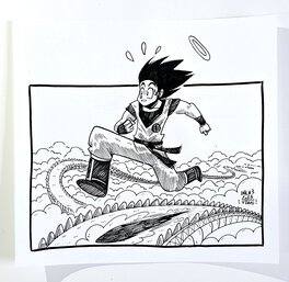 Dessin original de l'Inktober 2023 : Son Goku par oTTami !