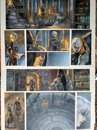 Sébastien Grenier - LA CATHEDRALE DES ABYMES  T3 QUAND VIENT LE SAGE  couleur directe - Planche originale