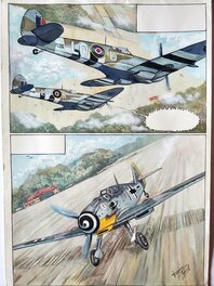 Planche originale - BIGGLES PRESENTE LE GRAND CIRQUE T1 couleur directe