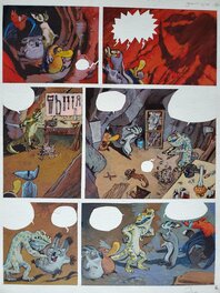 Yoann - T2 TOTO L'ORNITHORYNQUE ET LE MAÎTRE DES BRUMES planche originale couleur - Planche originale