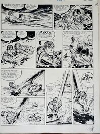 René Follet - VALHARDI T10 LE NAUFRAGEUR AUX YEUX VIDES - Planche originale