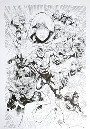 Vicente Cifuentes - Pandora - Trinity of Sin [The New 52] ft The Flash, Batman, Superman, Wonder Woman ... - Illustration originale