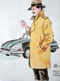 Luca Pozza - SAM PEZZO, HOMMAGE A VITTORIO GIORDANO illustration originale couleur de ...... - Original Illustration