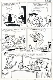 Ray Dirgo - The Flintstones / La Famille Pierrafeu, 1972 - Planche originale