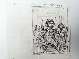 Robert Gigi - étude préparatoire pour couverture - Œuvre originale