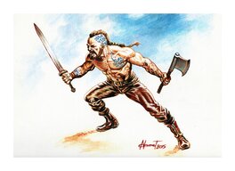 Nicolas Guenet - Guerrier viking - Original Illustration