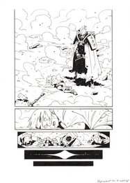 Comic Strip - Dessin préparatoire de la page 147 page de Fin du tome 1 Yojimbot
