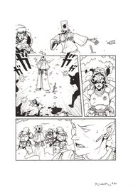 Comic Strip - Planche originale de la page 31 du tome 1 Yojimbot