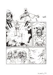 Sylvain Repos - Planche originale de la page 31 du tome 1 Yojimbot - Planche originale