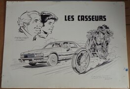 Christian Denayer - Les casseurs - Illustration poster Tintin - Illustration originale