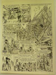 Fred & Liliane Funcken - Chevalier blanc - L'Héritier de la horde d'or - Planche 25 - Planche originale