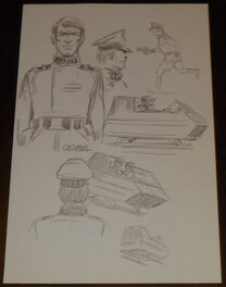 Eddy Paape - Croquis - Recherches de personnages - Œuvre originale